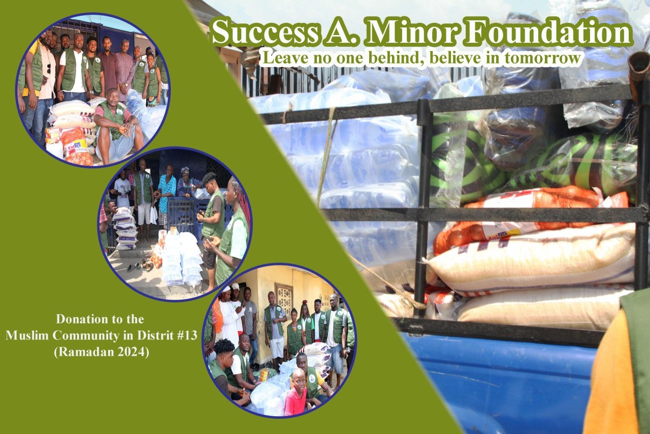 Muslims in District #13, Montserrado County Benefit From Success A. Minor Foundation, Receives Food and Non Food Items, Ahead Of The Closure Of Ramadan Celebration