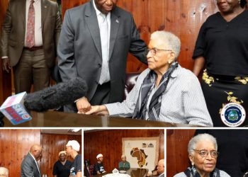 PRESIDENT BOAKAI PAYS CONDOLENCE VISIT TO FORMER PRESIDENT JOHNSON SIRLEAF