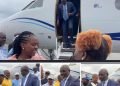 Former President George Weah Arrives In Country