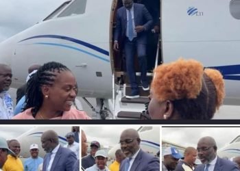 Former President George Weah Arrives In Country
