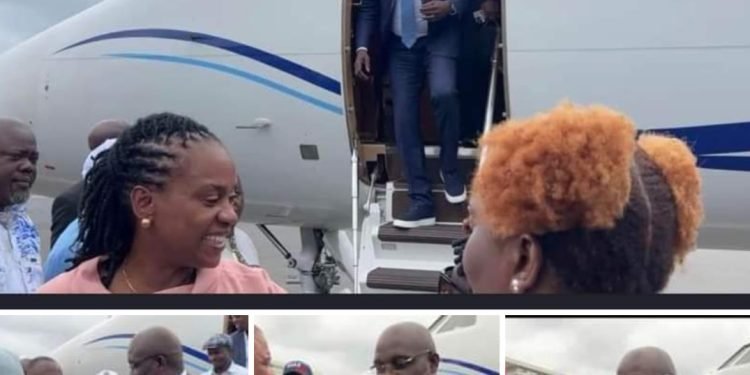 Former President George Weah Arrives In Country