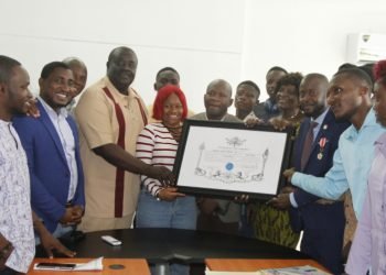 Amb. Rogers Presents National Awards To The Ministry Of Youth And SportsÂ