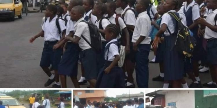Elementary Students Protest, Demands Their Teachers To Resume Classes