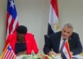 Madam Emma Glassco and Major General AlHussein Farahat Mohamed, Executive Director