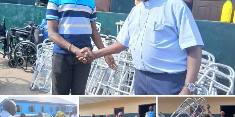 Episcopalians in New Jersey -USA donates huge consignments of wheel- chairs equipment and Food Items to Group of 77th in Monrovia.