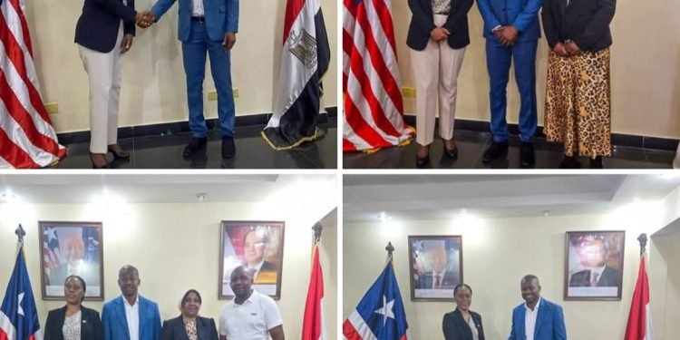 Raji Pays Courtesy Visit At The Liberian Embassy In Cairo, Egypt, Reaffirms His Dedication To The Development Of The Game In Liberia