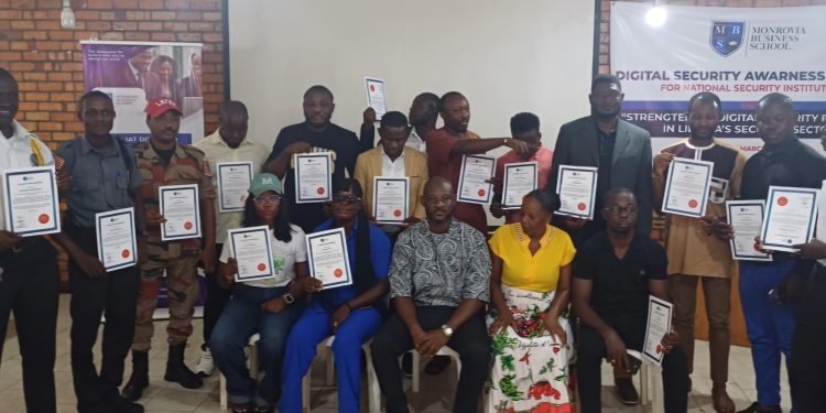 Over 15 Security Officers Benefit From A Three Day Digital Security Awareness Training Organized By Monrovia Business School