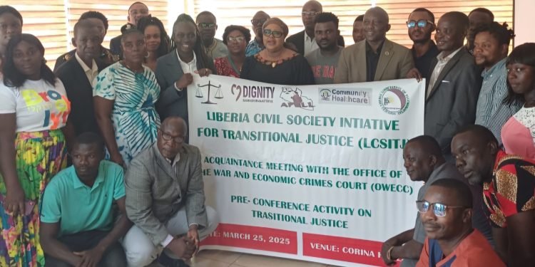 CSOs Transitional Justice Network Ends One Day Engagement Meeting With The Office Of The Establishment Of War And Economic Crimes Court In Liberia