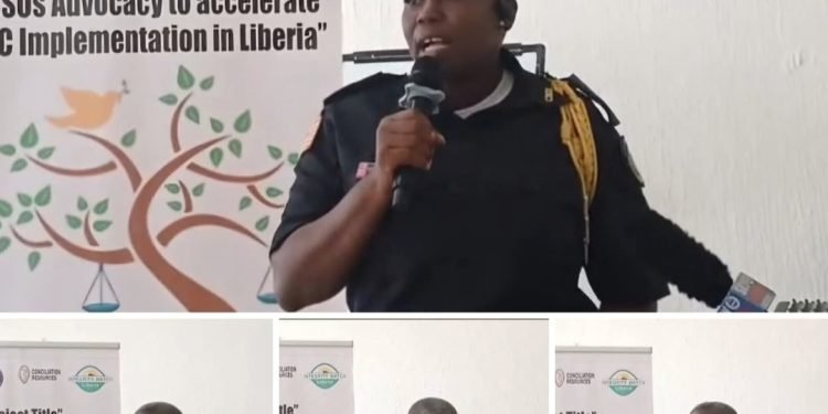 Assistant Police Commissioner Teta Wilson Undercsores The Importance Of Mainstreaming Gender In The Establishment Of War And Economic Crimes Court and The Anti Corruption Court In Liberia