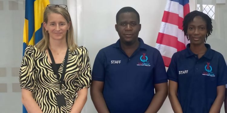 InfoQuest Pays Courtesy Visit At Swedish Embassy Accredited Near Monrovia