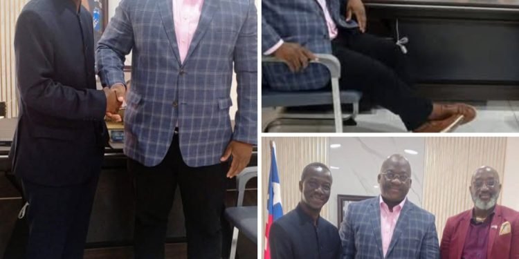 New LEC Boss Sheriff Pays Courtesy Visit At Mines and Energy Ministry