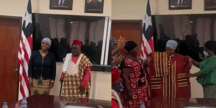 Foreign Minister Sara Beysolow-Nyanti Honored by Liberia’s Independent Elder Council for Peace and Reconciliation